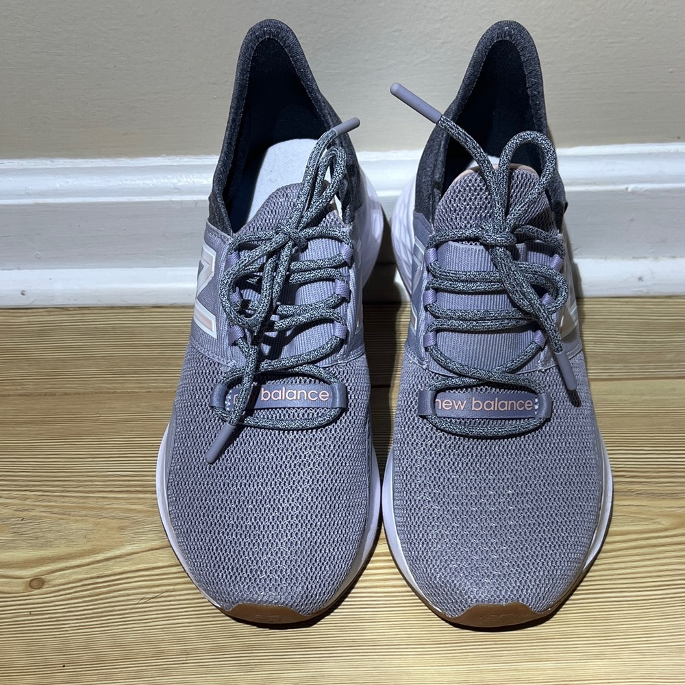 New Balance Charcoal and White Running Shoes - Picture 2 of 6